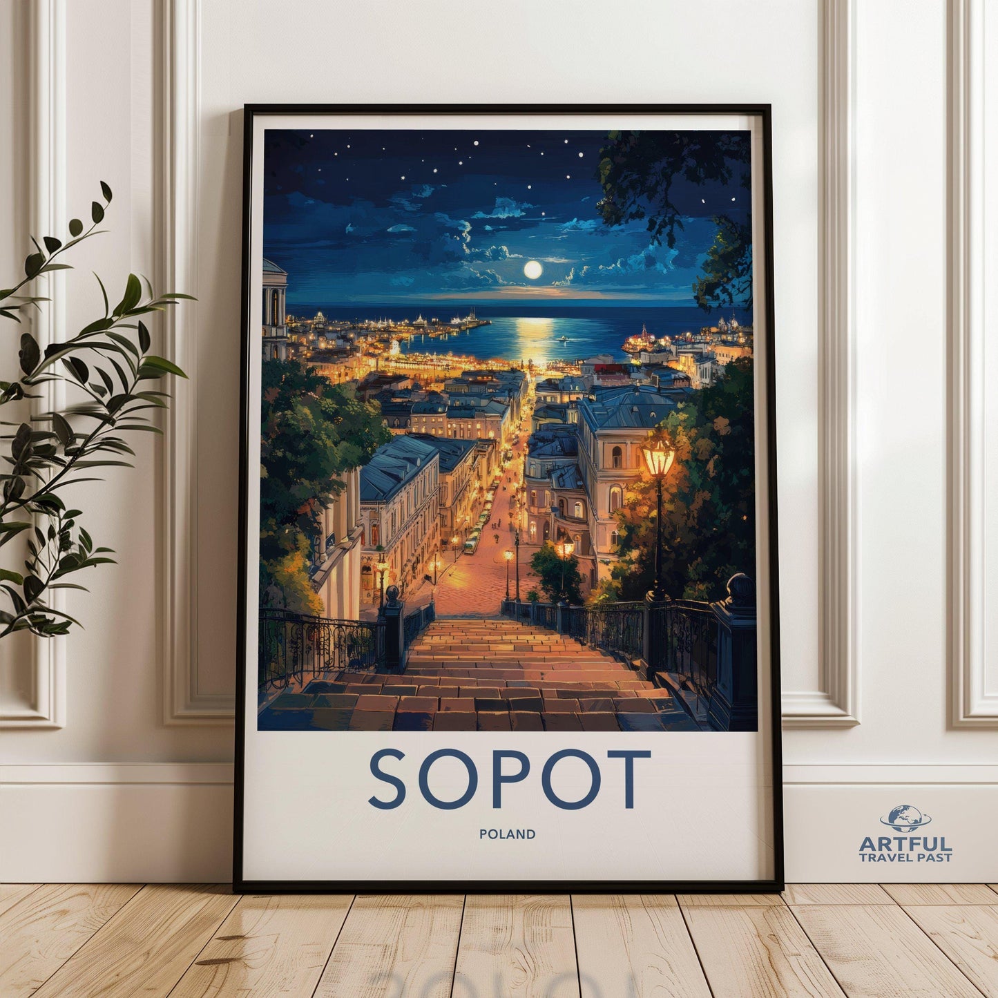 Sopot Poster | Poland Wall Art | Europe Decor