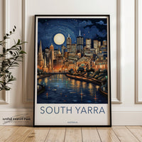 South Yarra Poster - Australia Wall Art