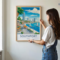 Southport Poster - Australia Wall Art