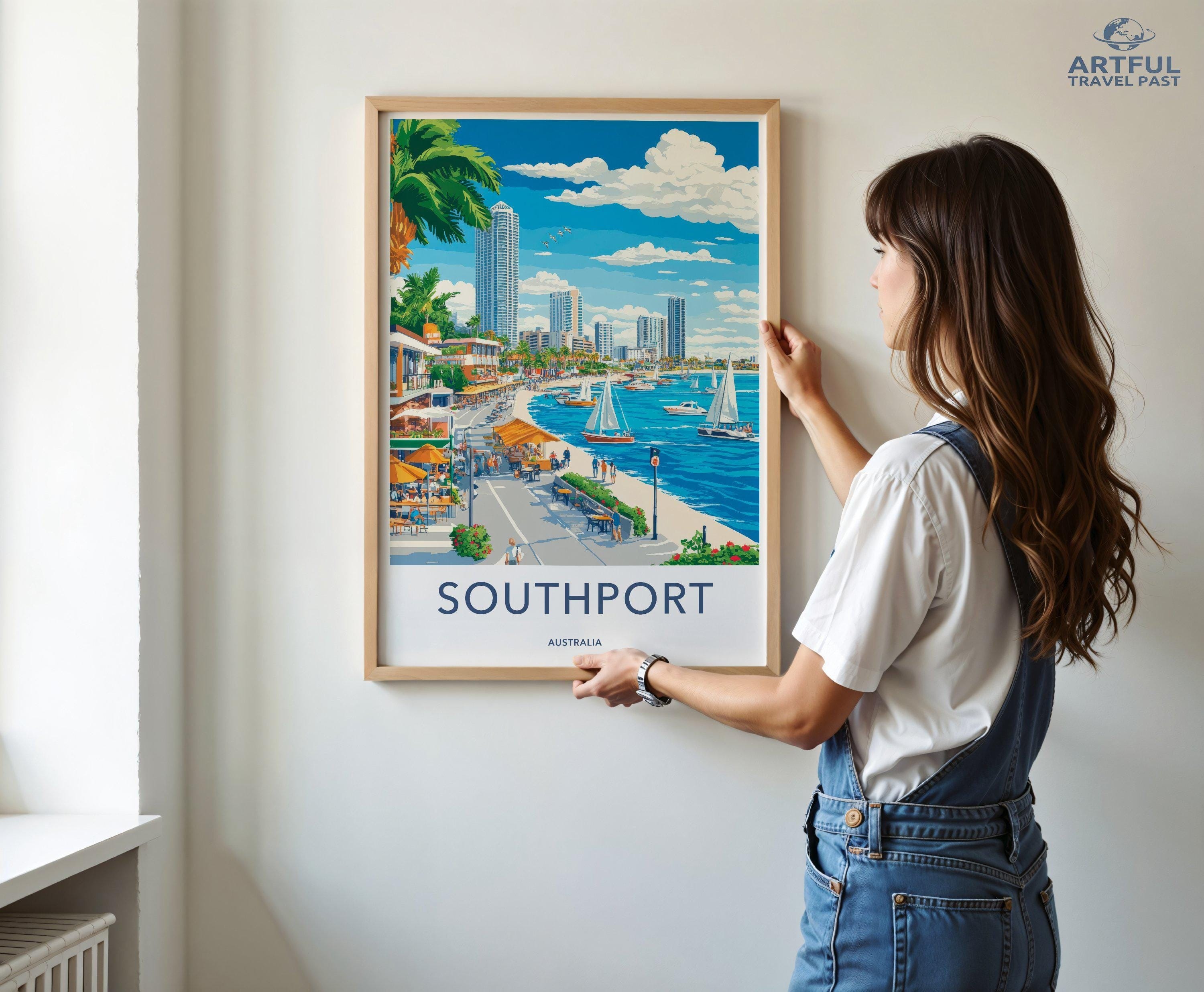 Southport Poster - Australia Wall Art
