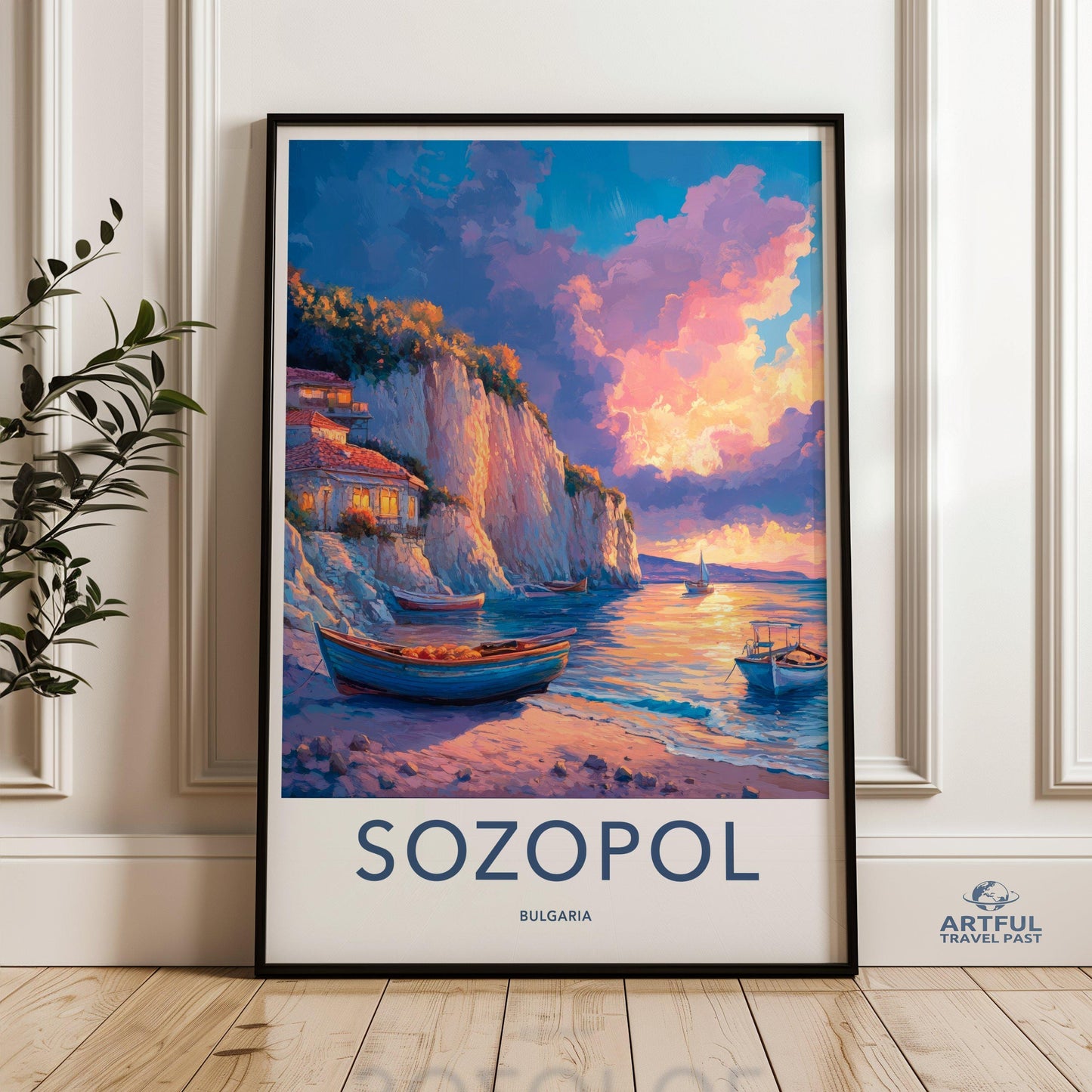 Sozopol Poster | Bulgaria Wall Art | Europe Decor