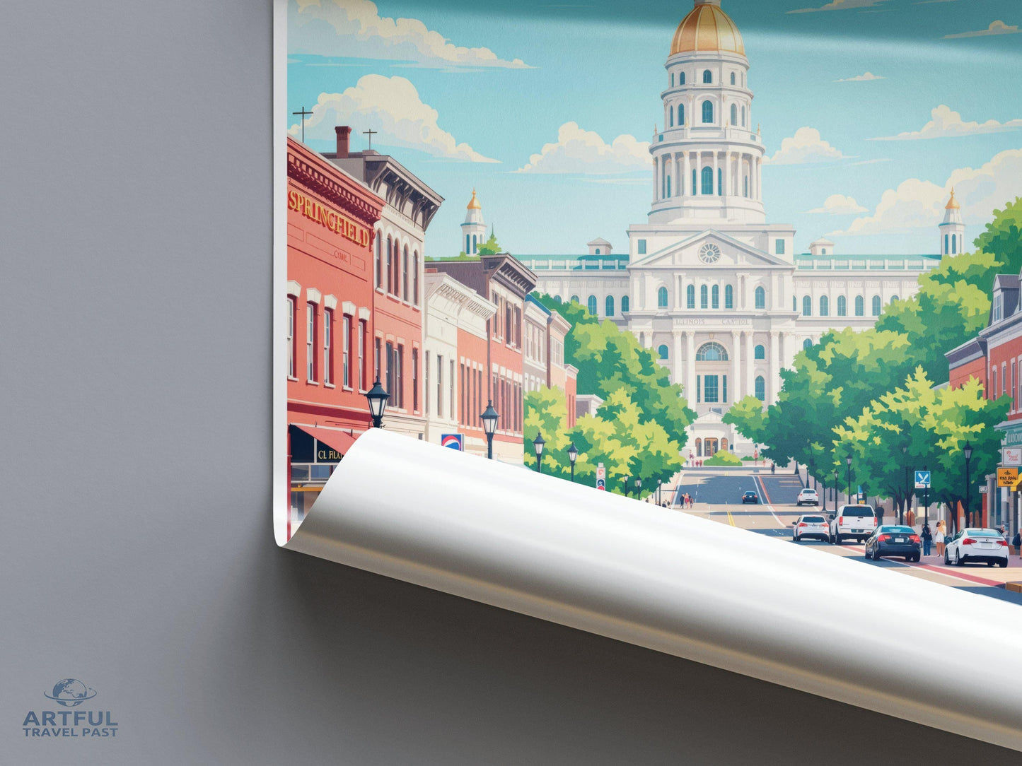 Springfield Poster - Illinois Wall Art