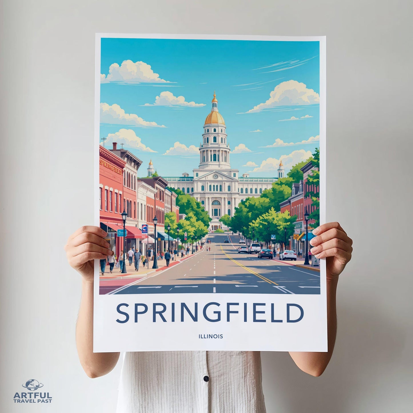 Springfield Poster - Illinois Wall Art