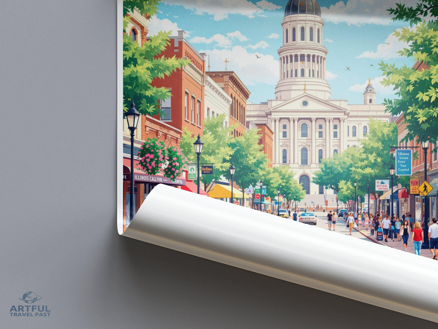 Springfield Poster - Illinois Wall Art
