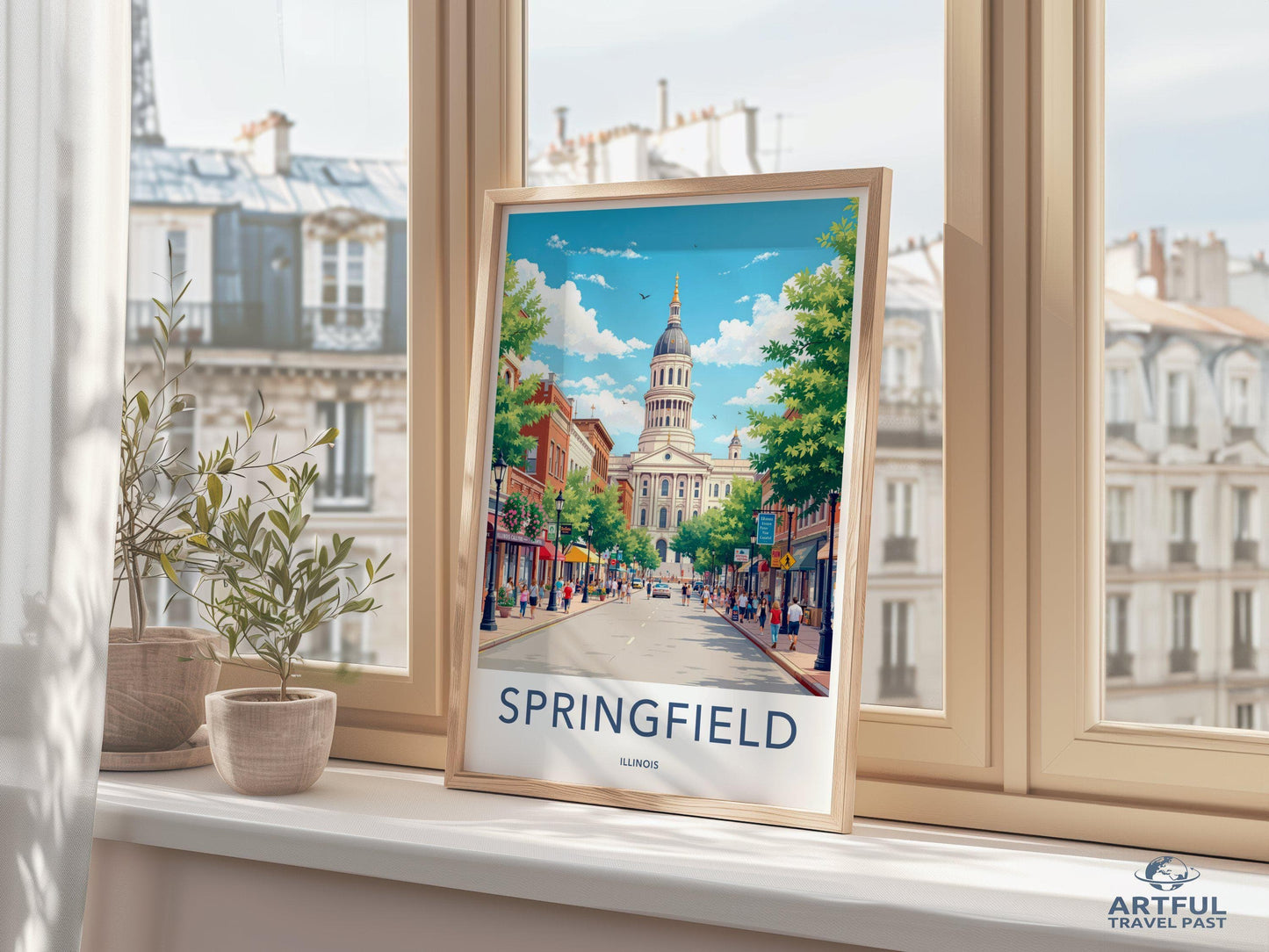 Springfield Poster - Illinois Wall Art