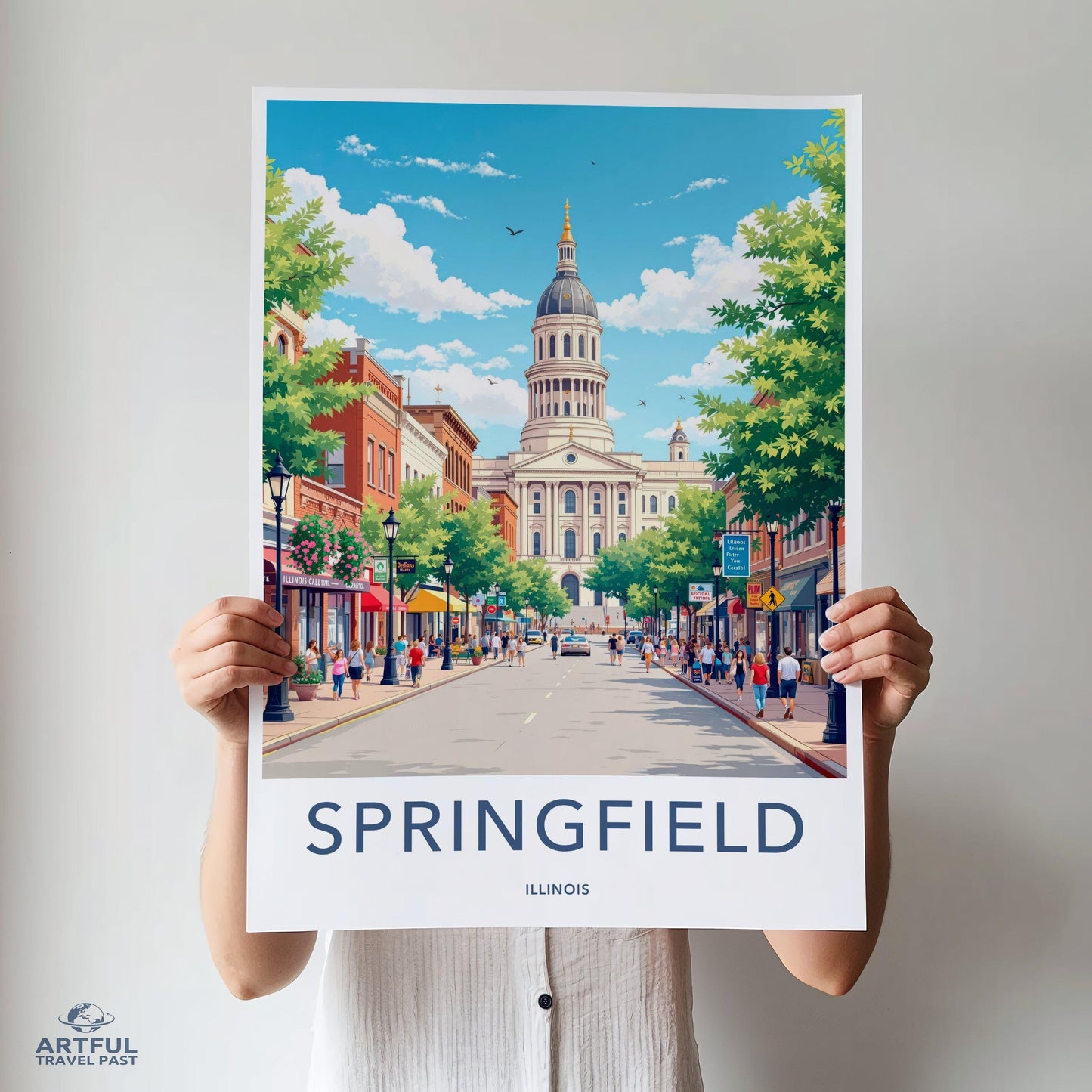 Springfield Poster - Illinois Wall Art