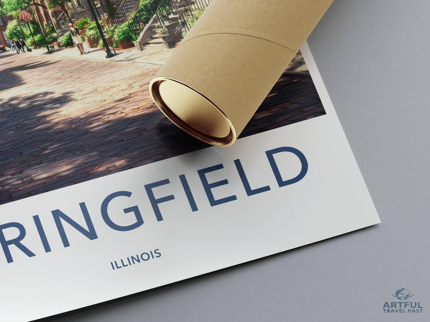 Springfield Poster | Illinois Wall Art | America Decor