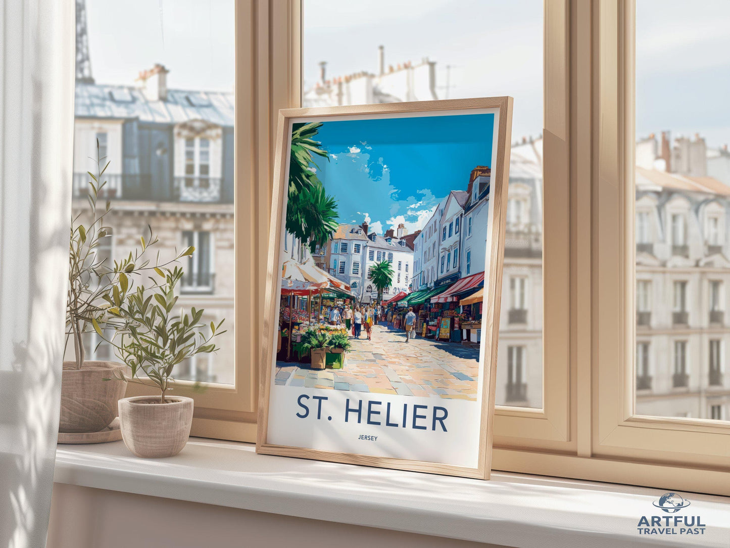 St. Helier Poster | Jersey Wall Art | UK Decor