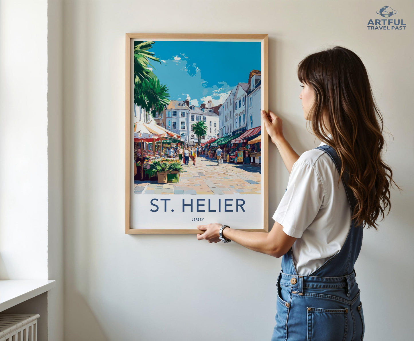 St. Helier Poster | Jersey Wall Art | UK Decor
