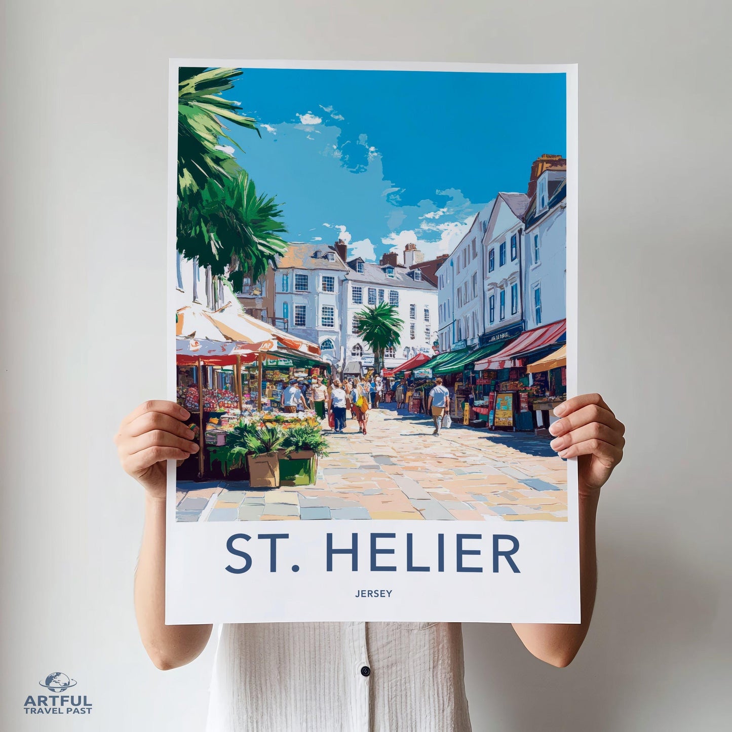 St. Helier Poster | Jersey Wall Art | UK Decor