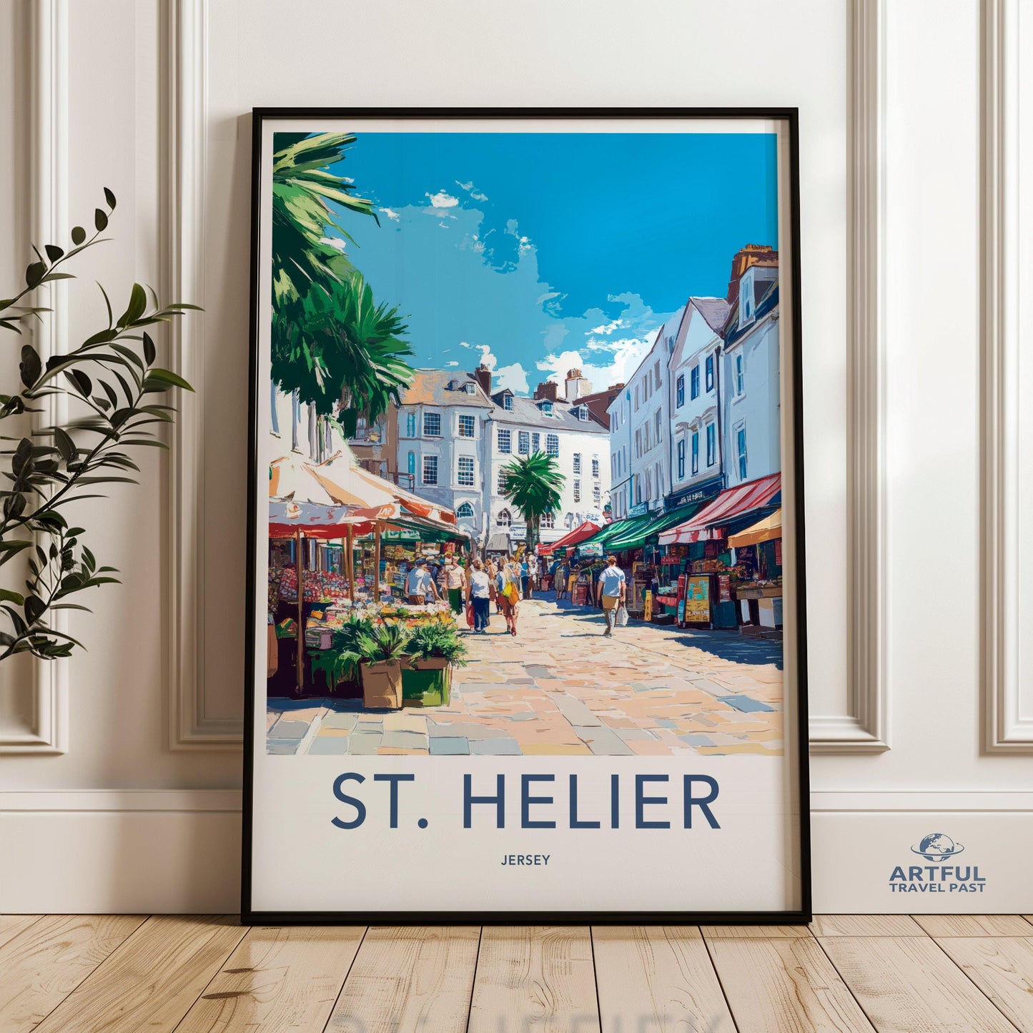 St. Helier Poster | Jersey Wall Art | UK Decor