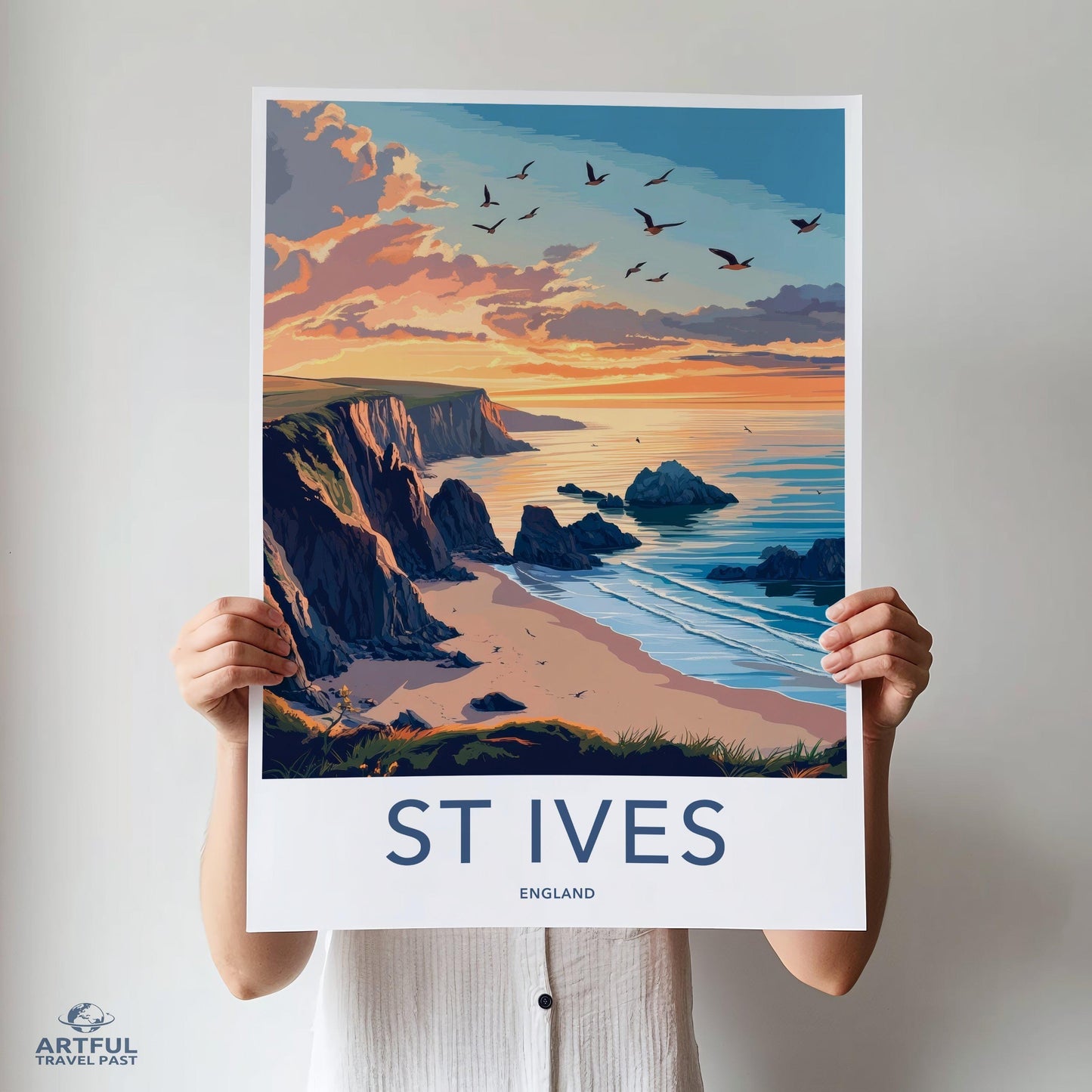St Ives Poster - England Wall Art