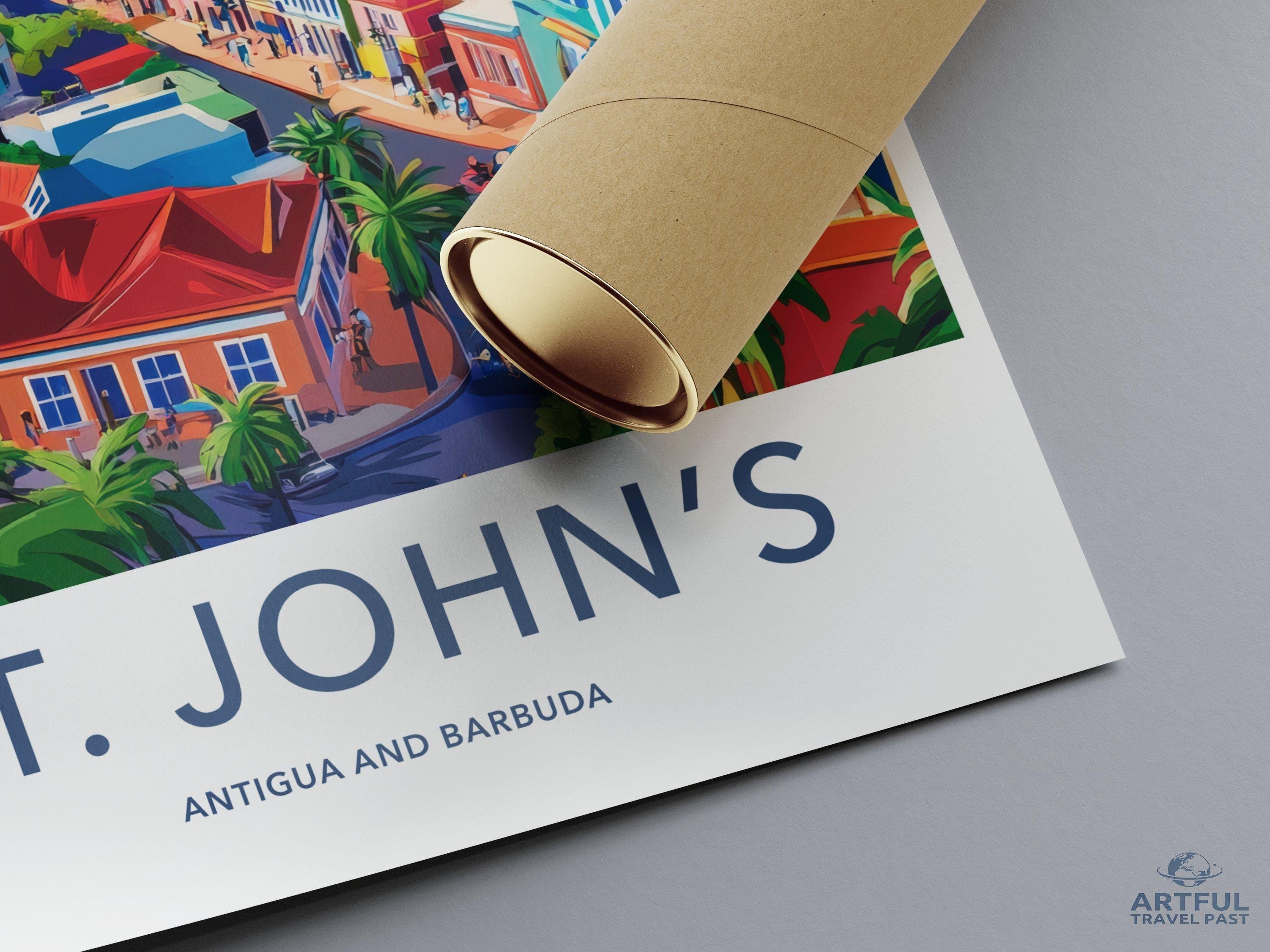St. John’s Poster - Antigua and Barbuda