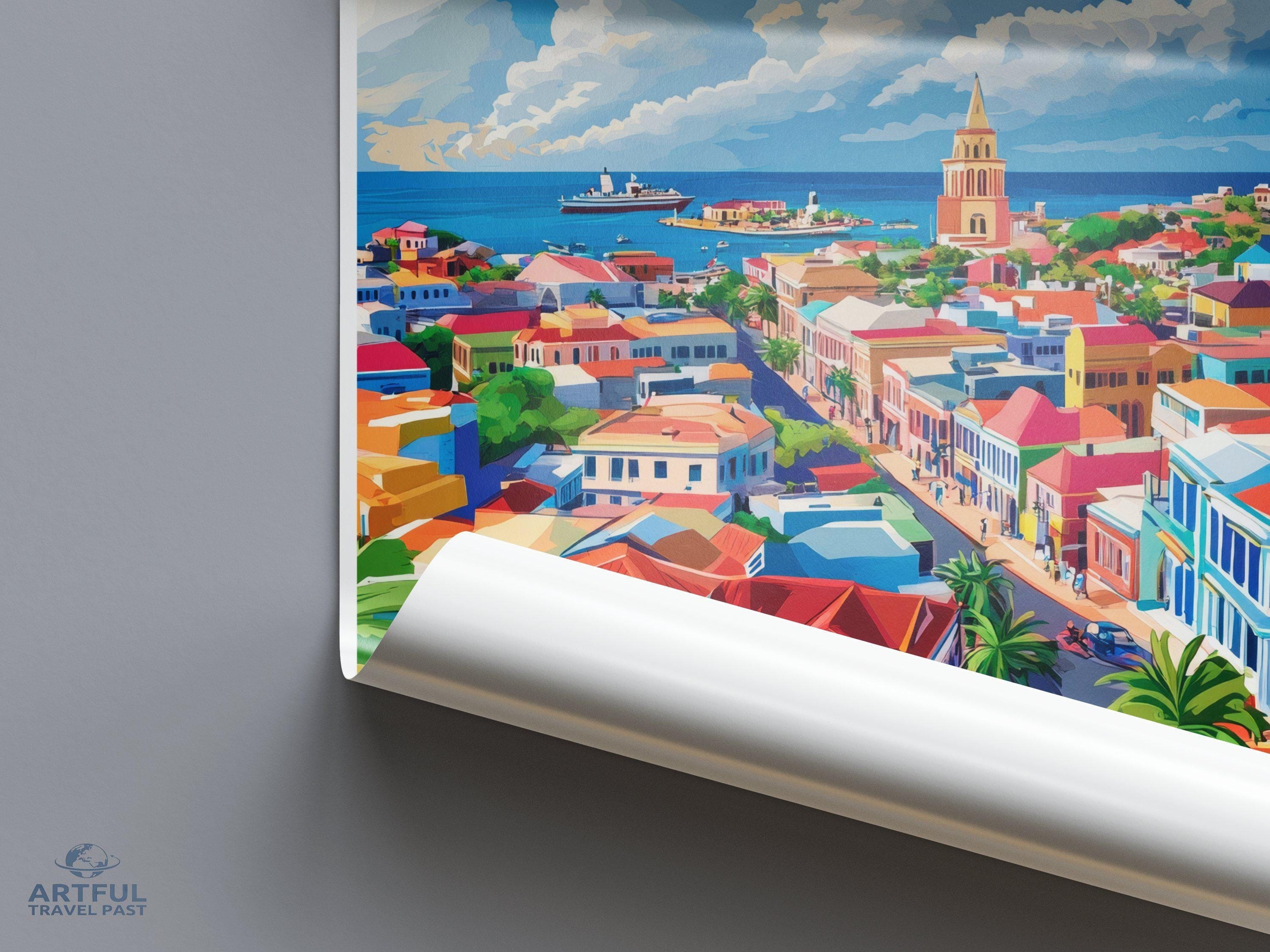 St. John’s Poster - Antigua and Barbuda