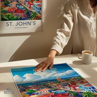 St. John’s Poster - Antigua and Barbuda