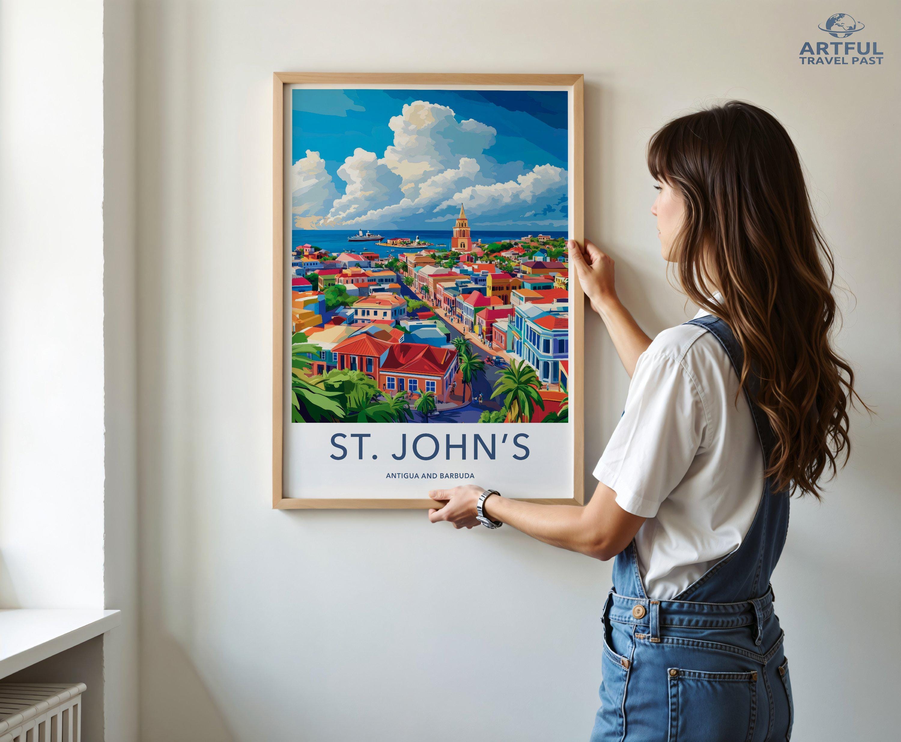 St. John’s Poster - Antigua and Barbuda