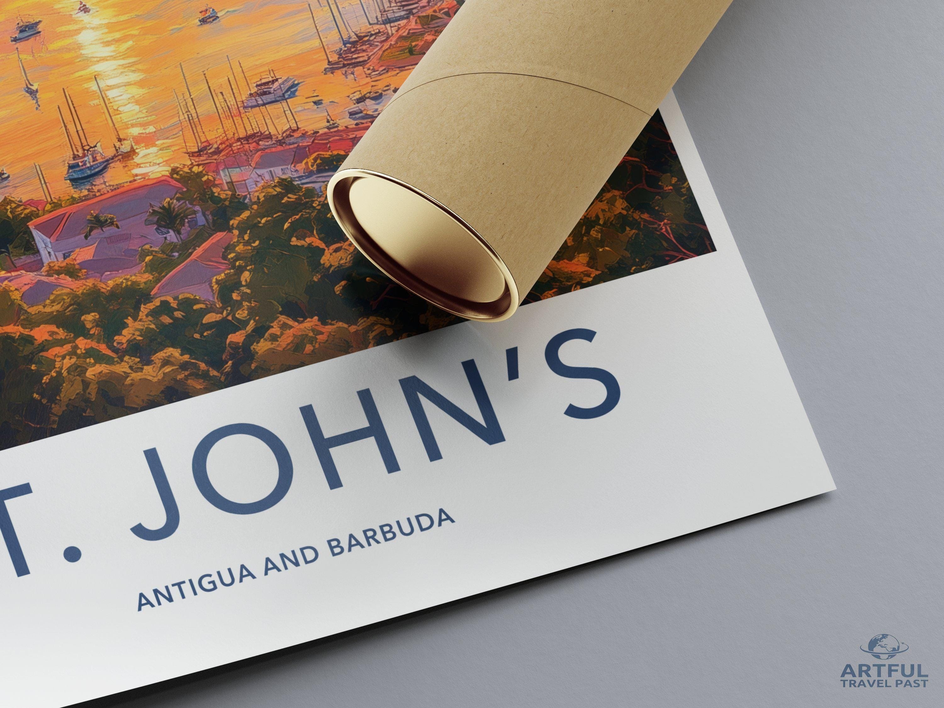 St. John’s Poster - Antigua and Barbuda
