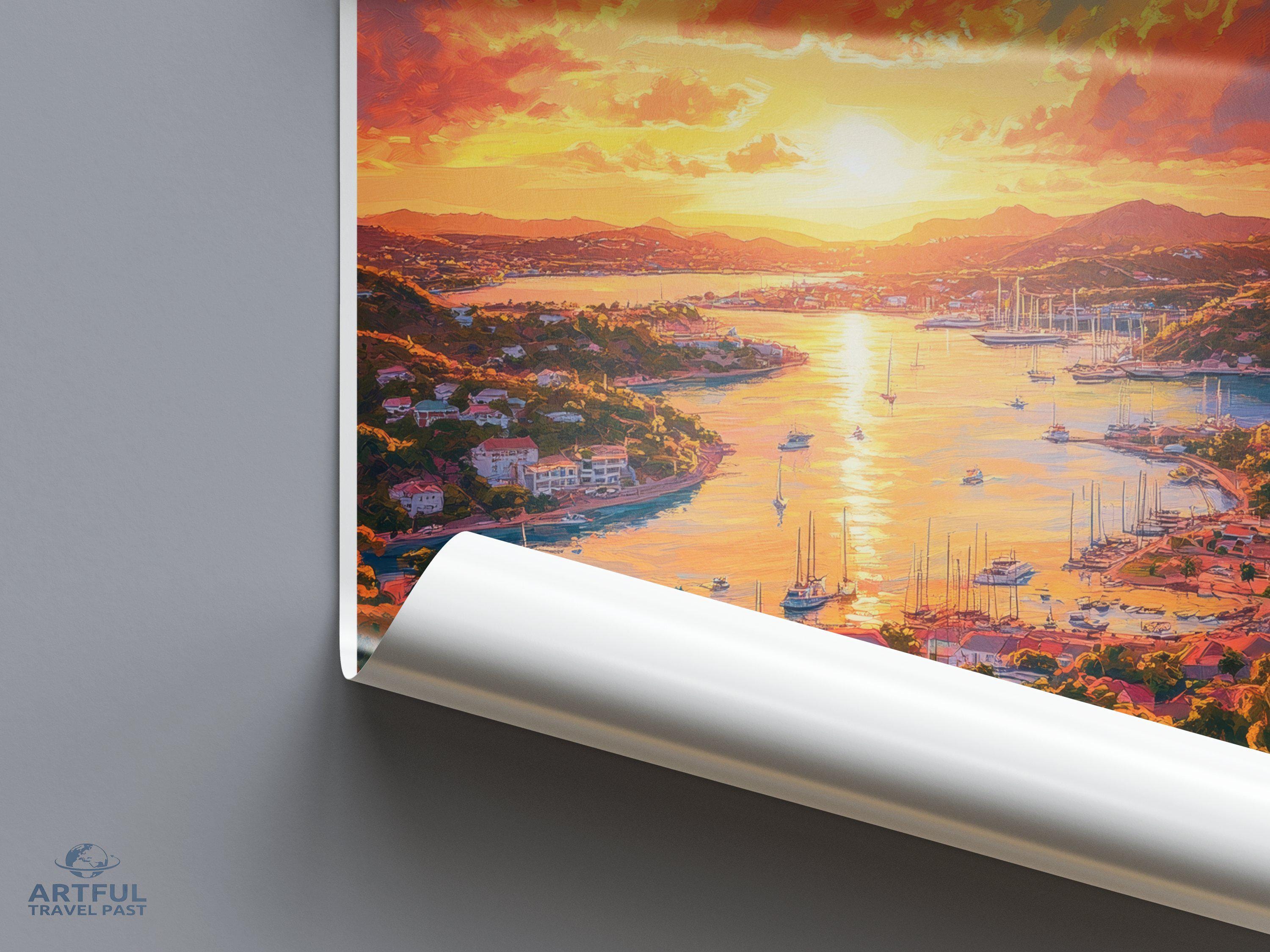 St. John’s Poster - Antigua and Barbuda