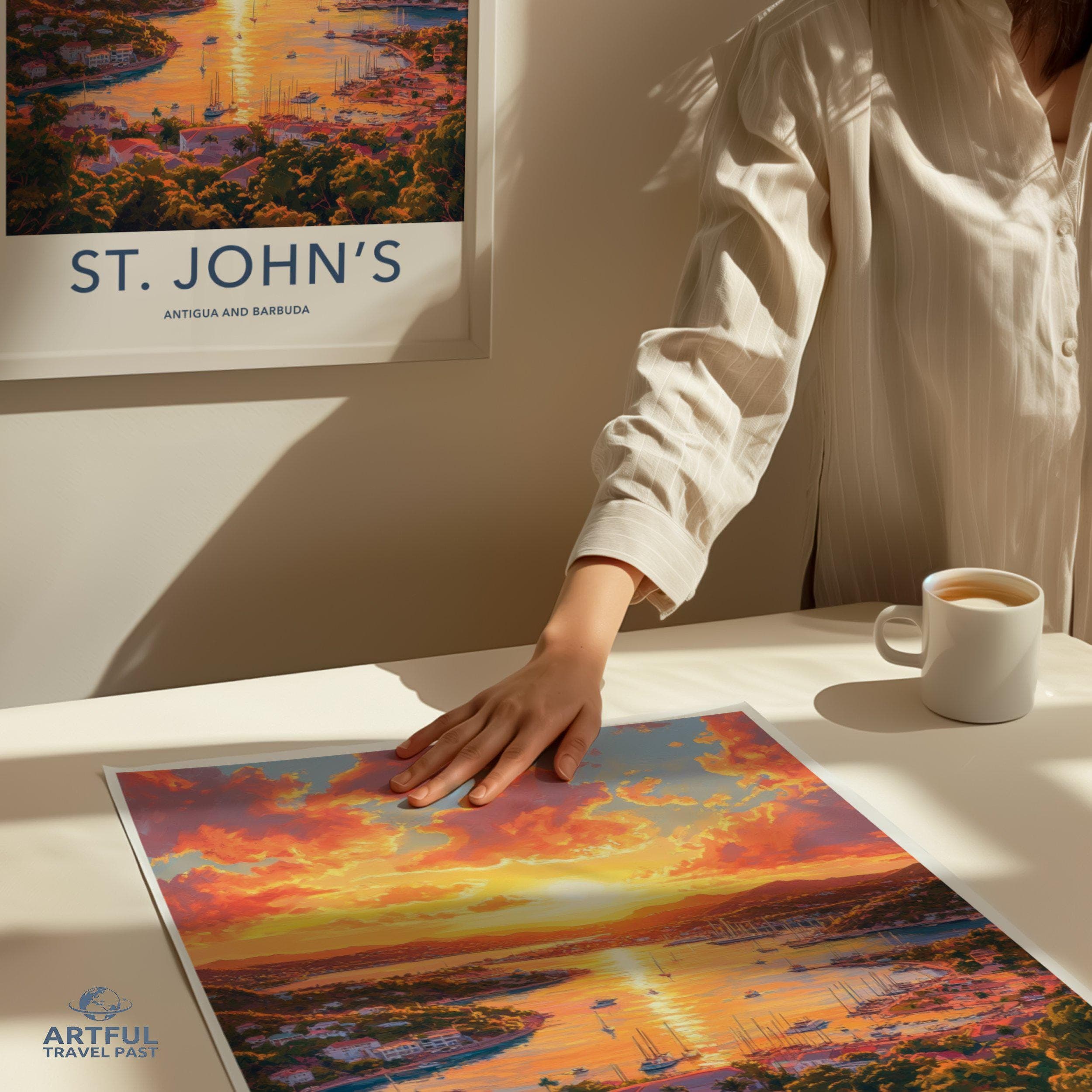 St. John’s Poster - Antigua and Barbuda