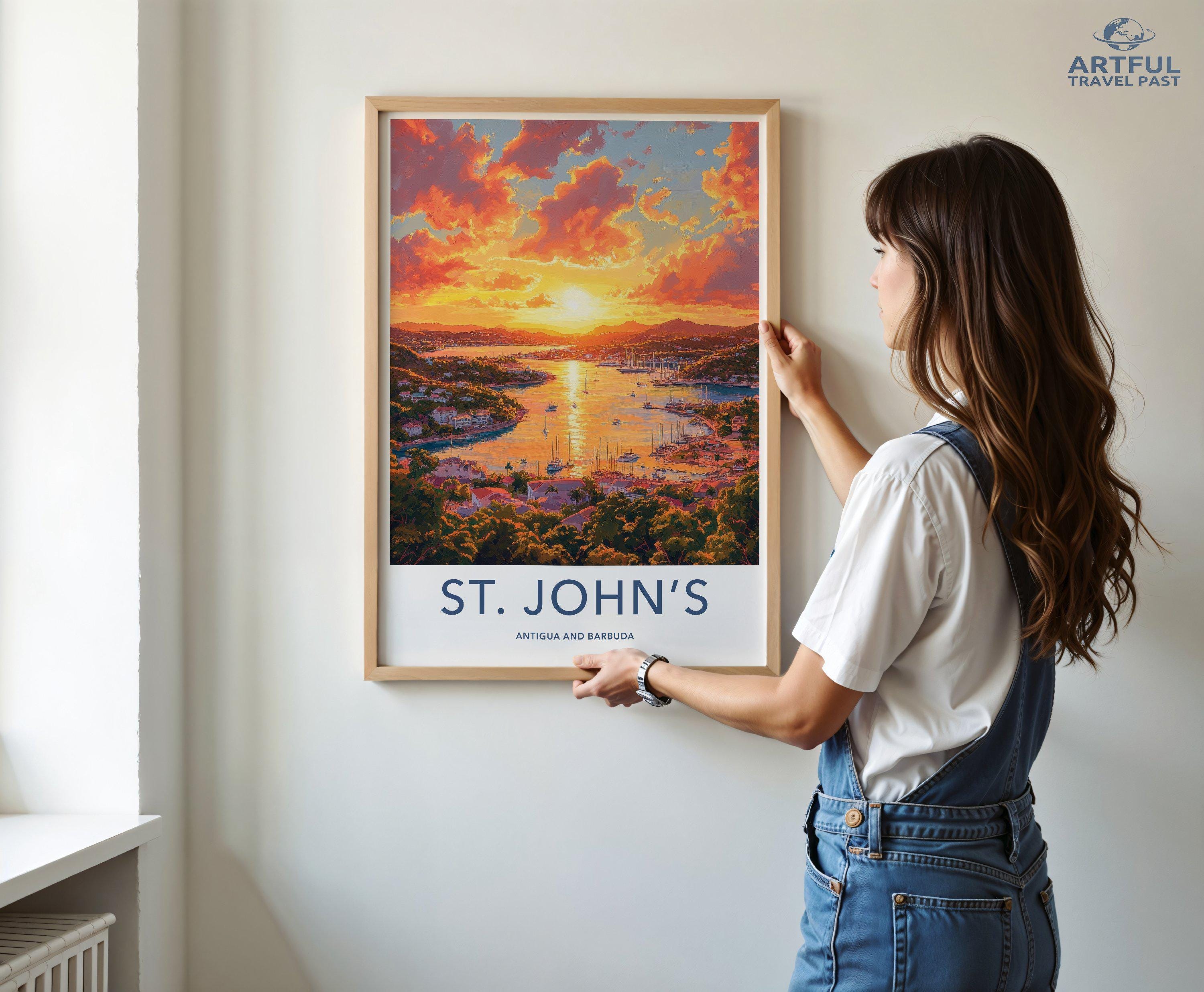 St. John’s Poster - Antigua and Barbuda