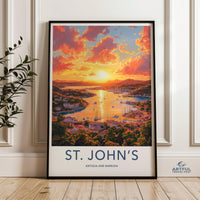 St. John’s Poster - Antigua and Barbuda