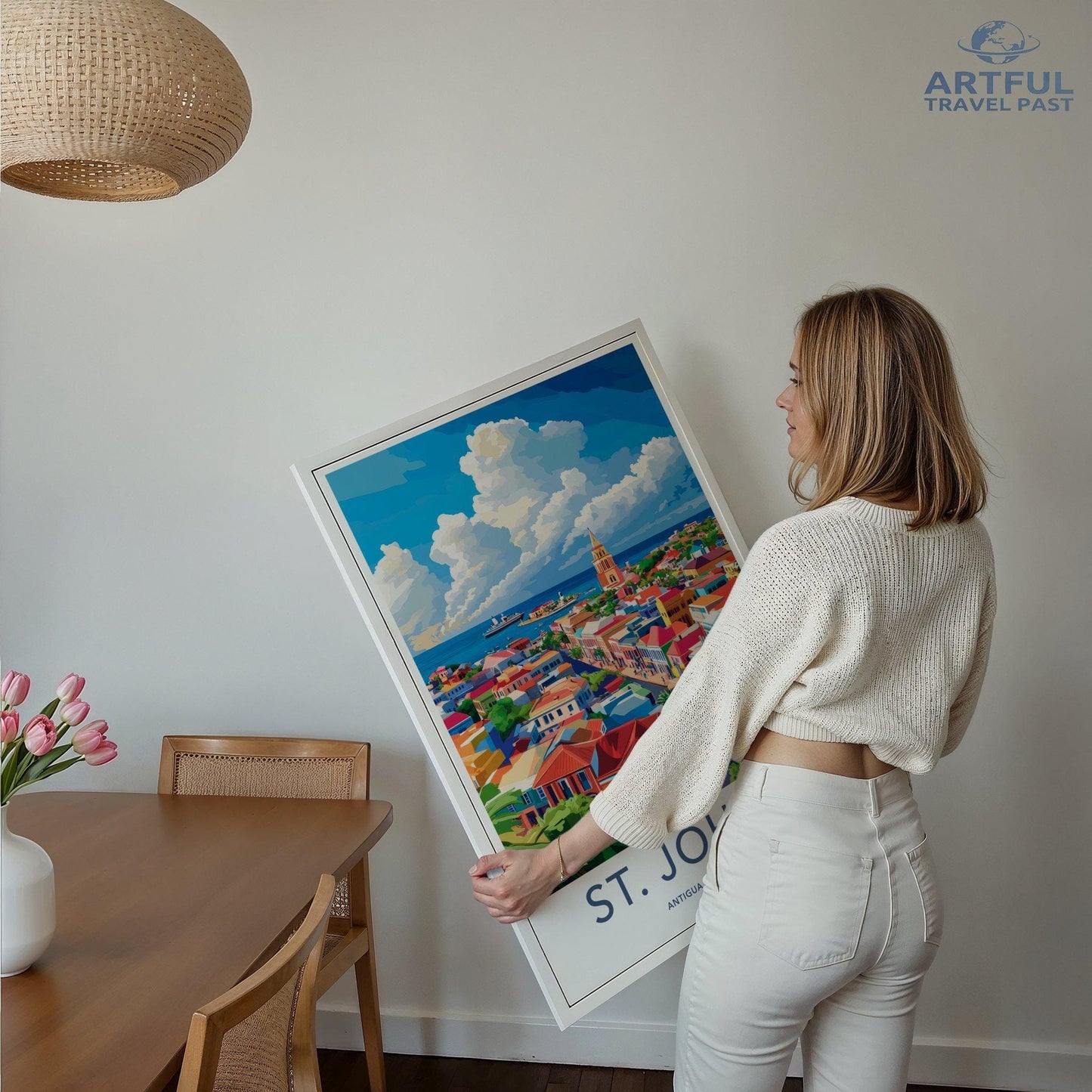St. John’s Poster | Antigua and Barbuda Wall Art