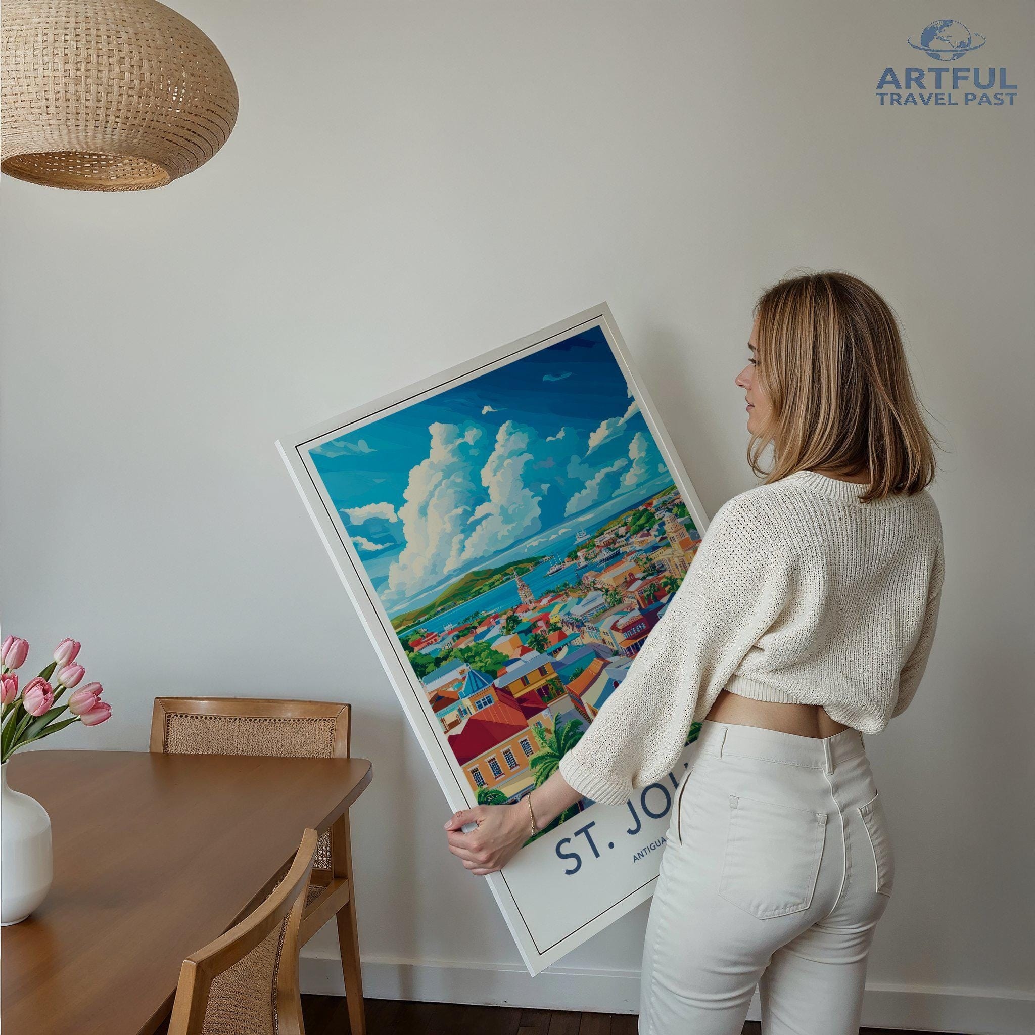 St. John’s Poster - Antigua and Barbuda Wall Art
