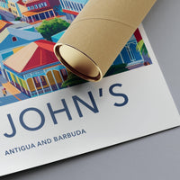 St. John’s Poster - Antigua and Barbuda Wall Art