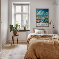 St. John’s Poster - Antigua and Barbuda Wall Art