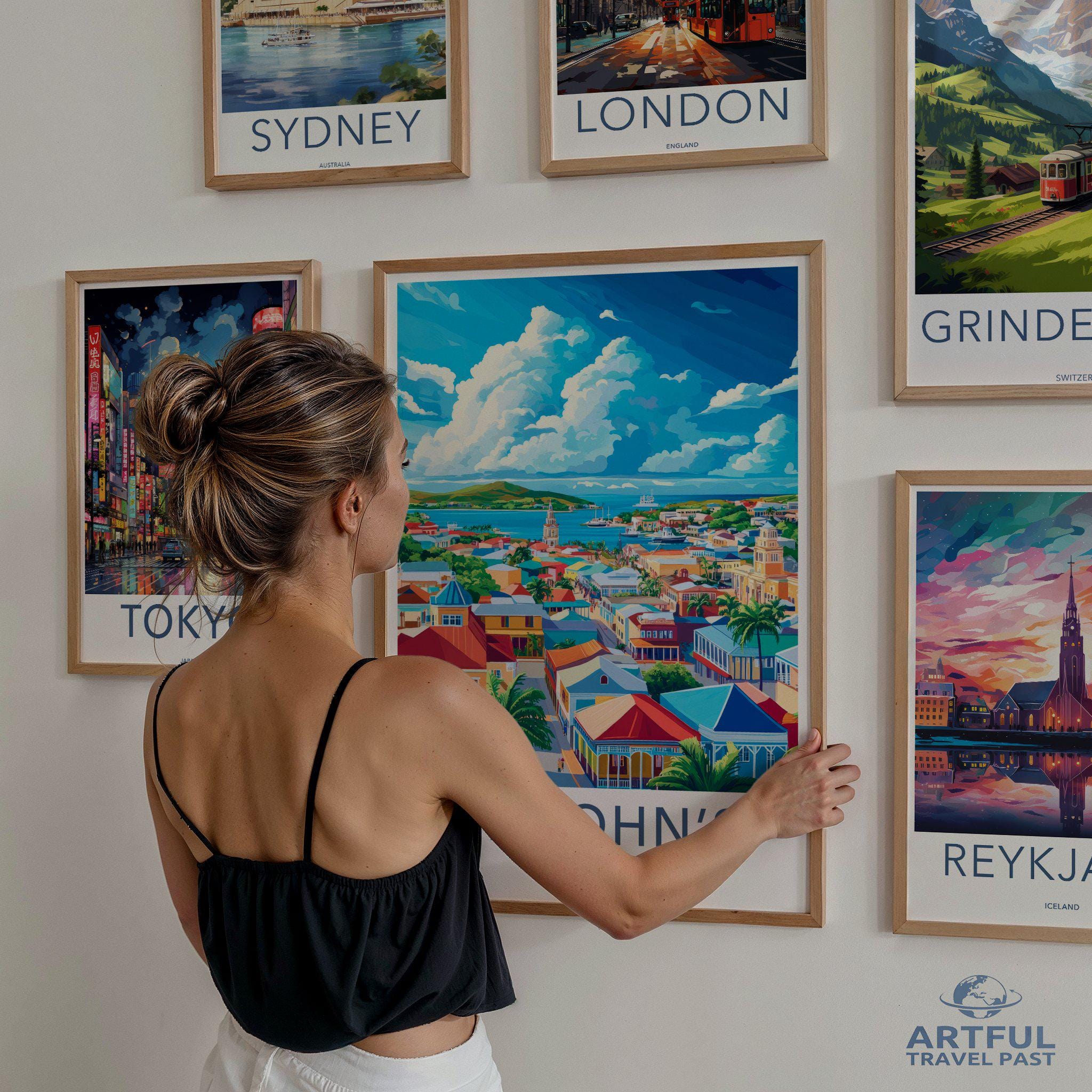 St. John’s Poster - Antigua and Barbuda Wall Art