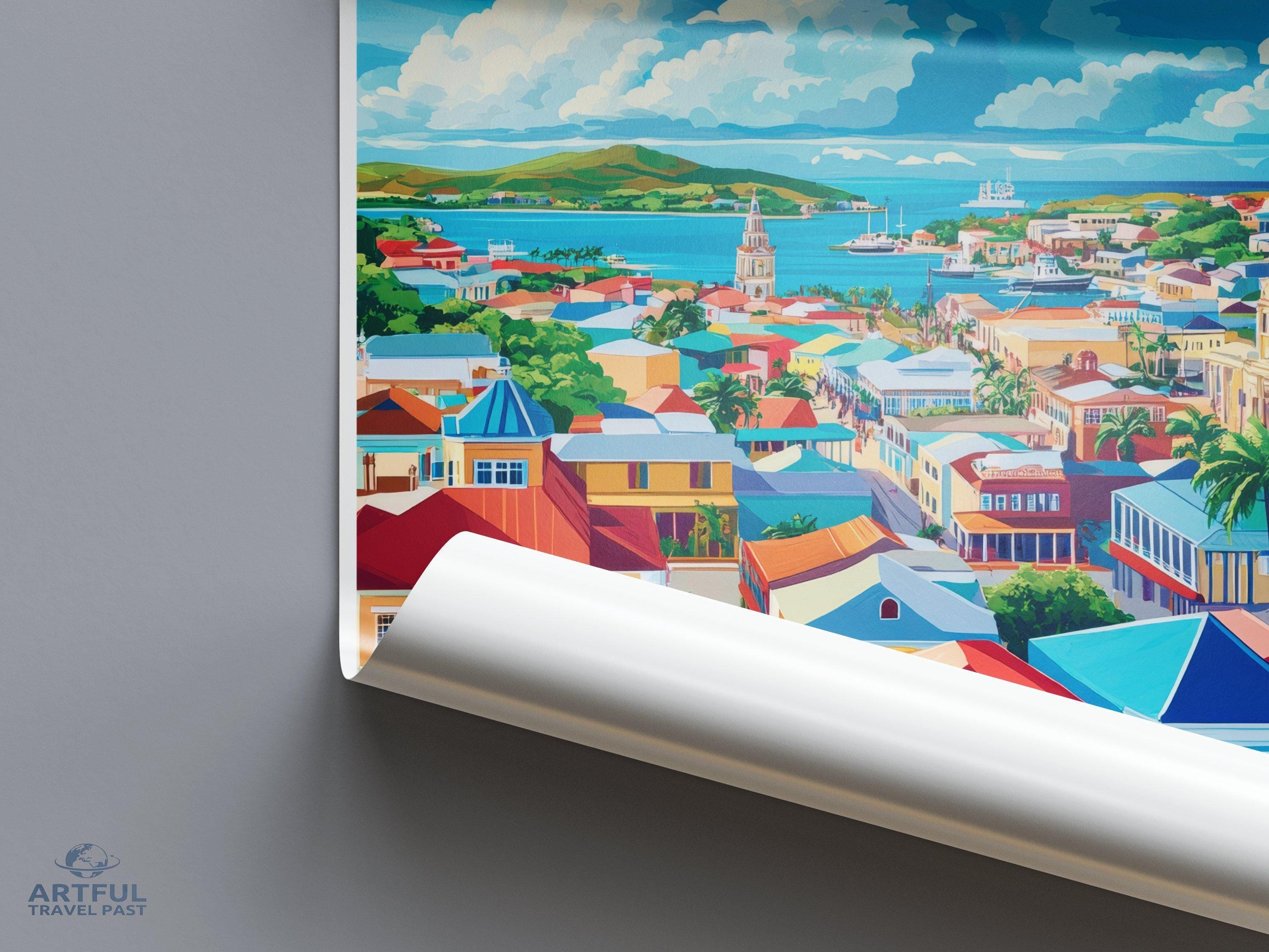 St. John’s Poster - Antigua and Barbuda Wall Art
