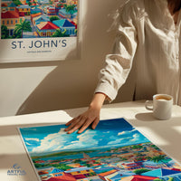 St. John’s Poster - Antigua and Barbuda Wall Art