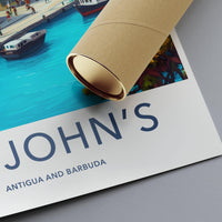 St. John’s Poster - Antigua and Barbuda Wall Art
