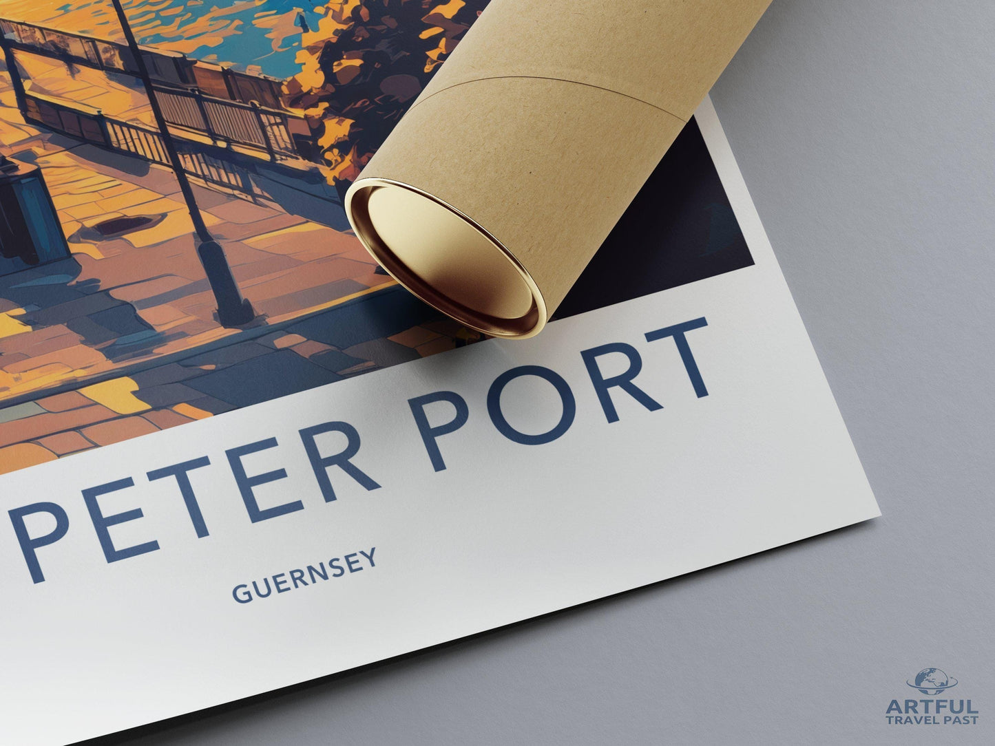 St. Peter Port Poster | Guernsey Wall Art | UK Decor