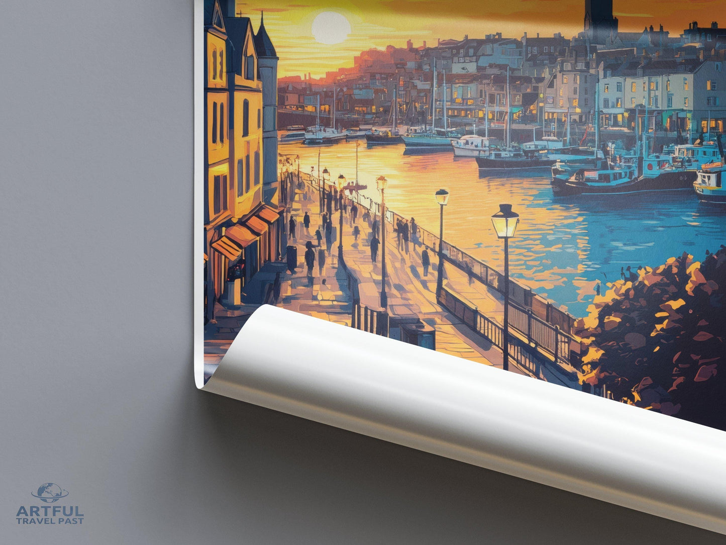 St. Peter Port Poster | Guernsey Wall Art | UK Decor