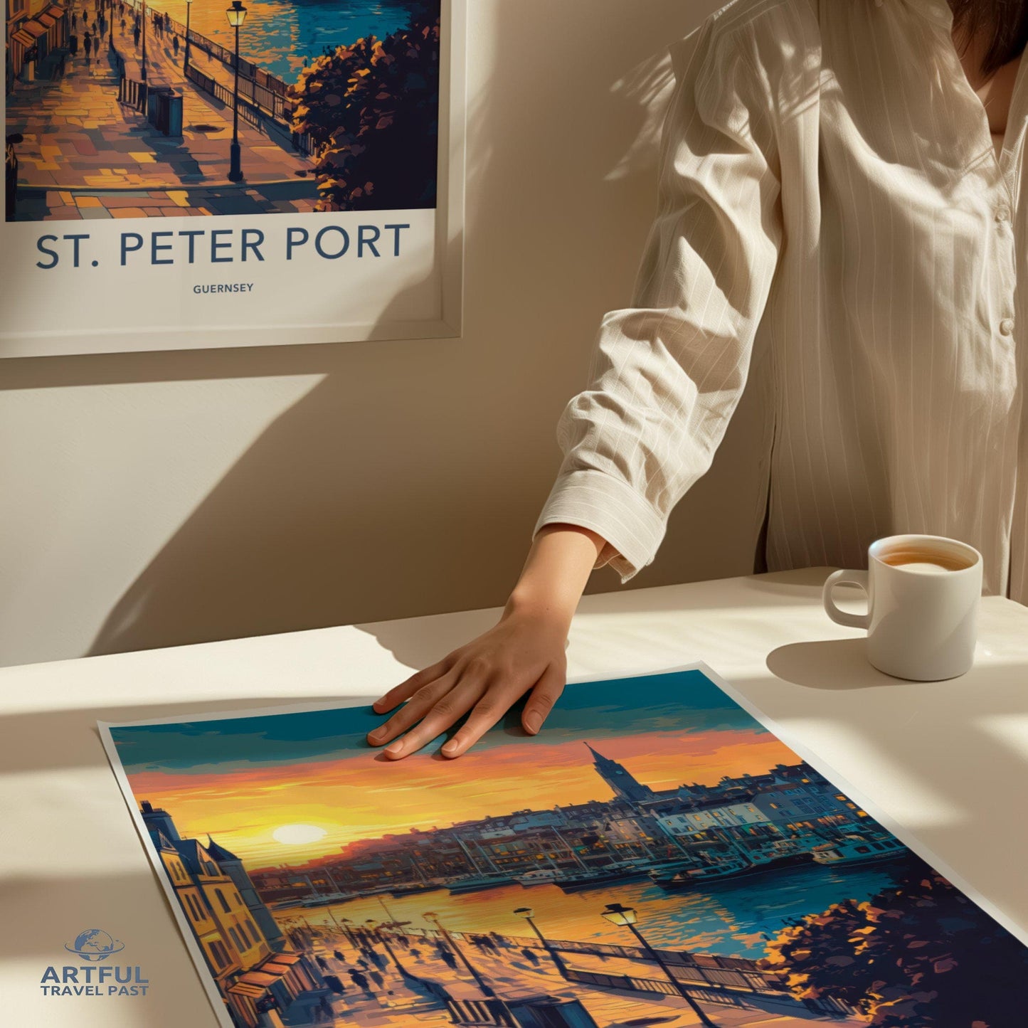 St. Peter Port Poster | Guernsey Wall Art | UK Decor