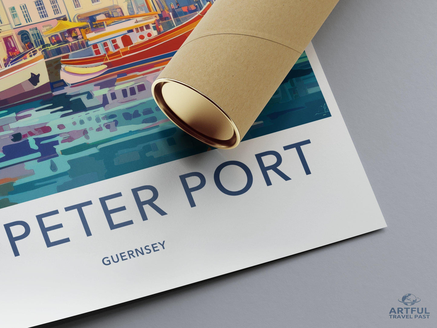 St. Peter Port Poster | Guernsey Wall Art | UK Decor