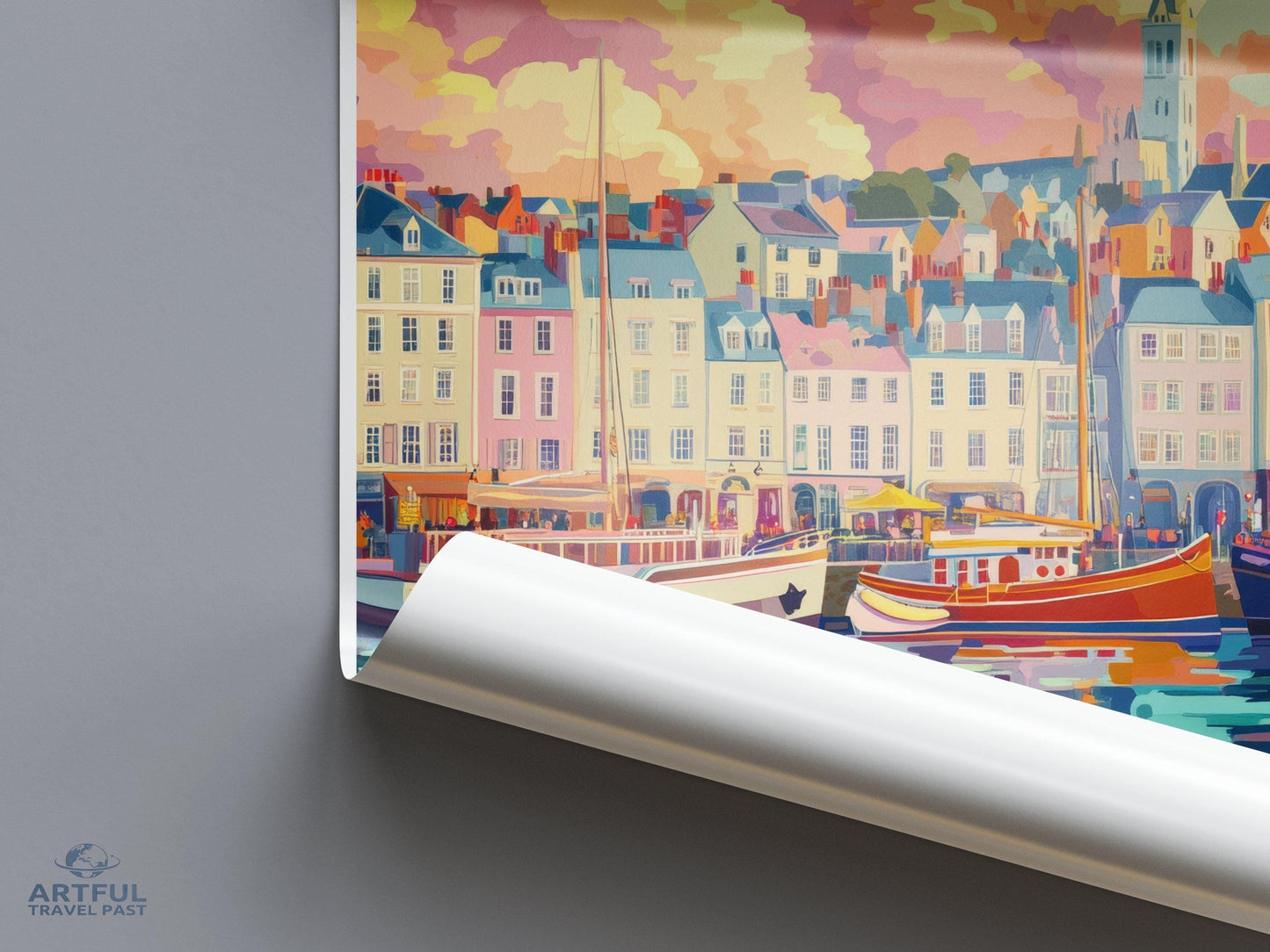 St. Peter Port Poster | Guernsey Wall Art | UK Decor