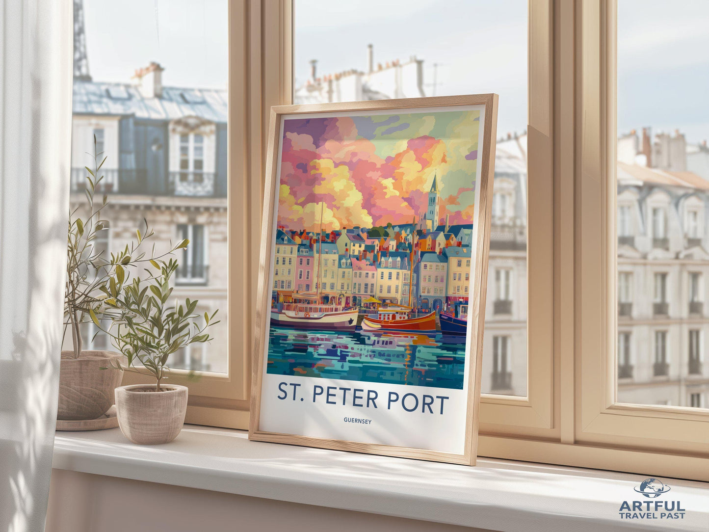 St. Peter Port Poster | Guernsey Wall Art | UK Decor