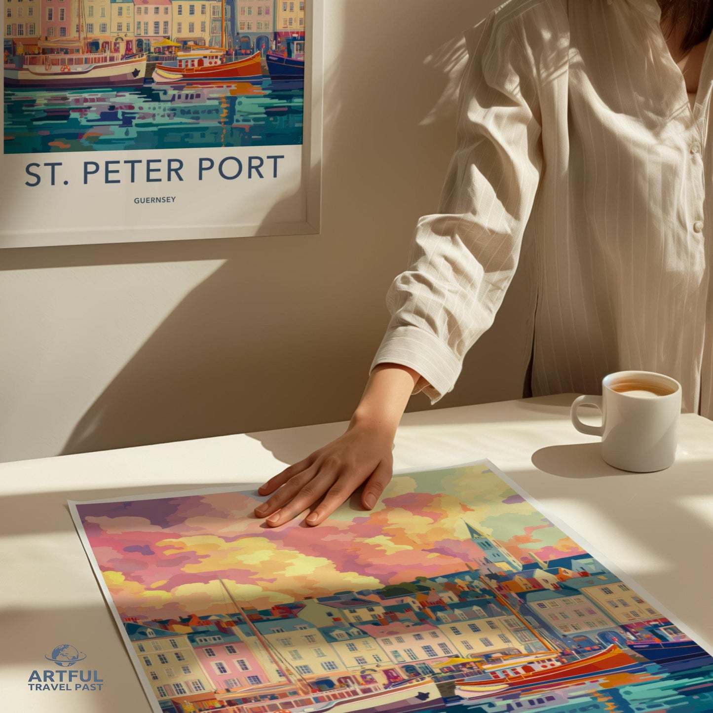 St. Peter Port Poster | Guernsey Wall Art | UK Decor