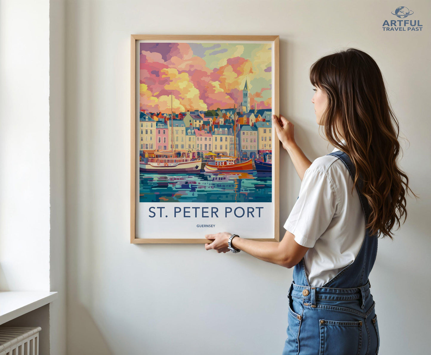 St. Peter Port Poster | Guernsey Wall Art | UK Decor