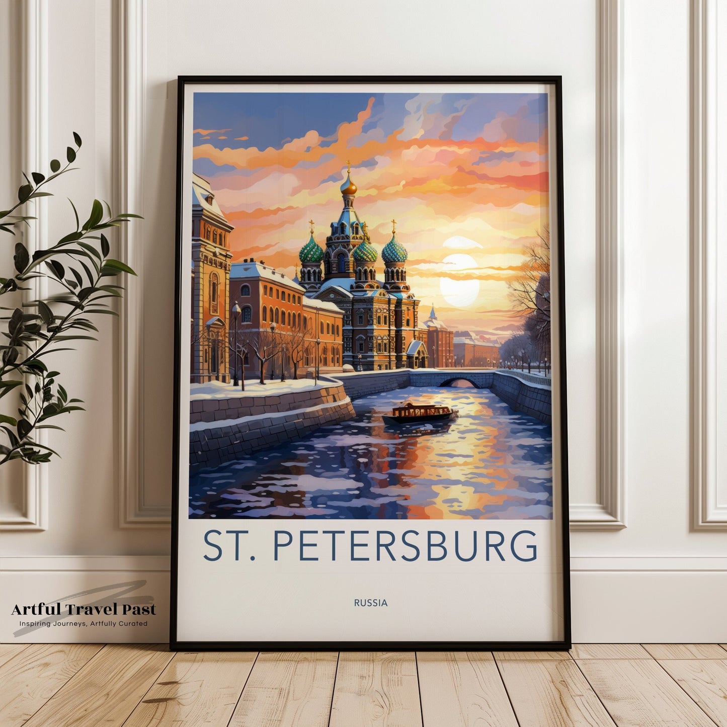 St. Petersburg Poster | Russia Wall Art | Eastern Europe Decor