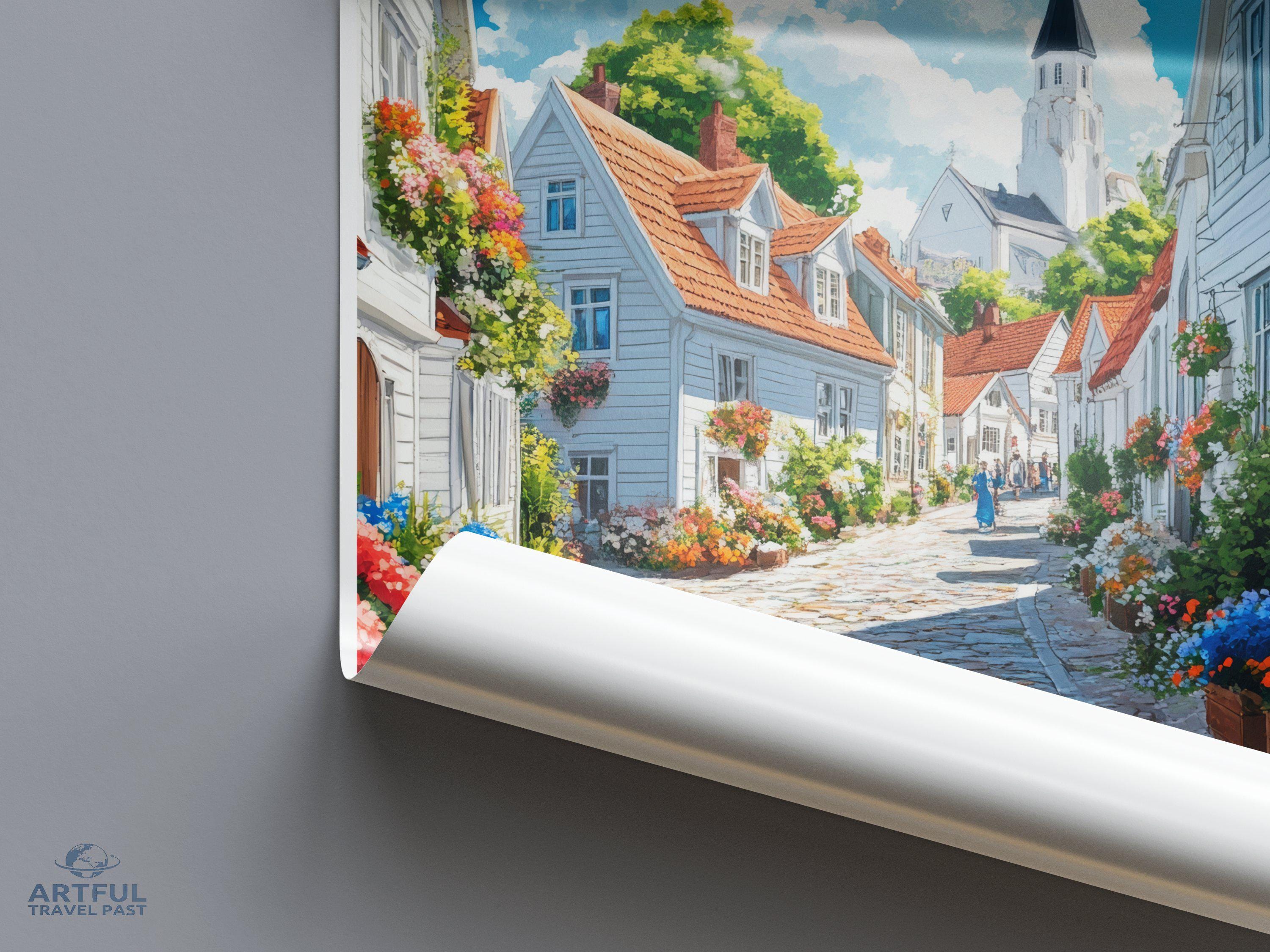 Stavanger Poster - Norway Wall Art