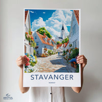 Stavanger Poster - Norway Wall Art
