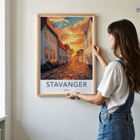 Stavanger Poster - Norway Wall Art