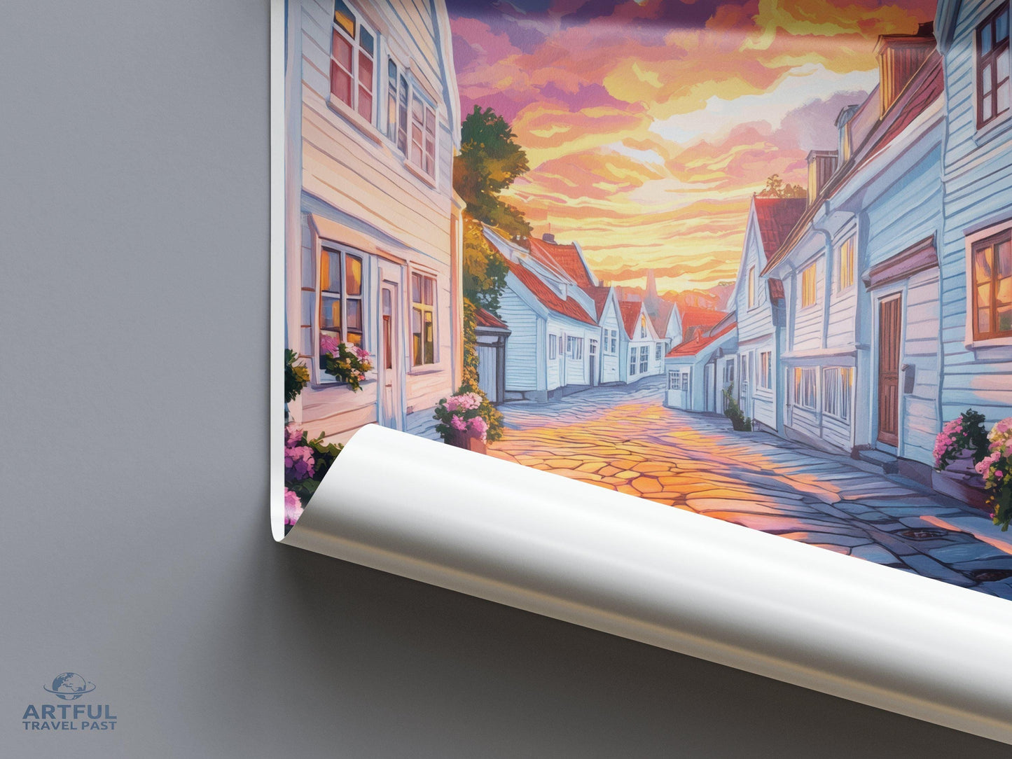 Stavanger Poster | Norway Wall Art | Scandinavia Decor