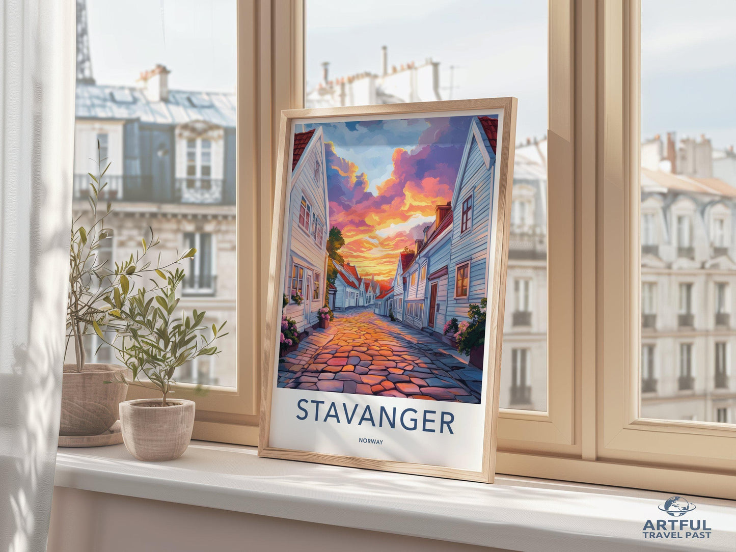 Stavanger Poster | Norway Wall Art | Scandinavia Decor