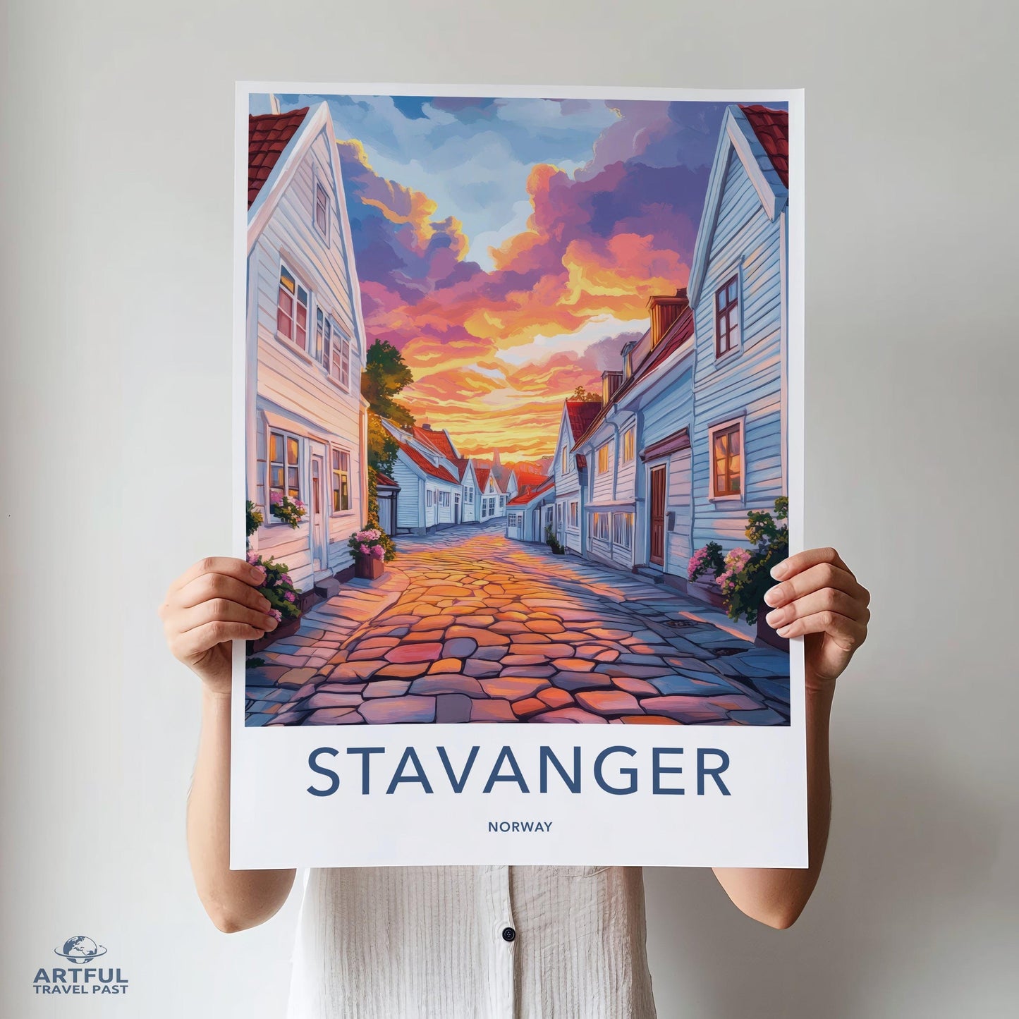 Stavanger Poster | Norway Wall Art | Scandinavia Decor