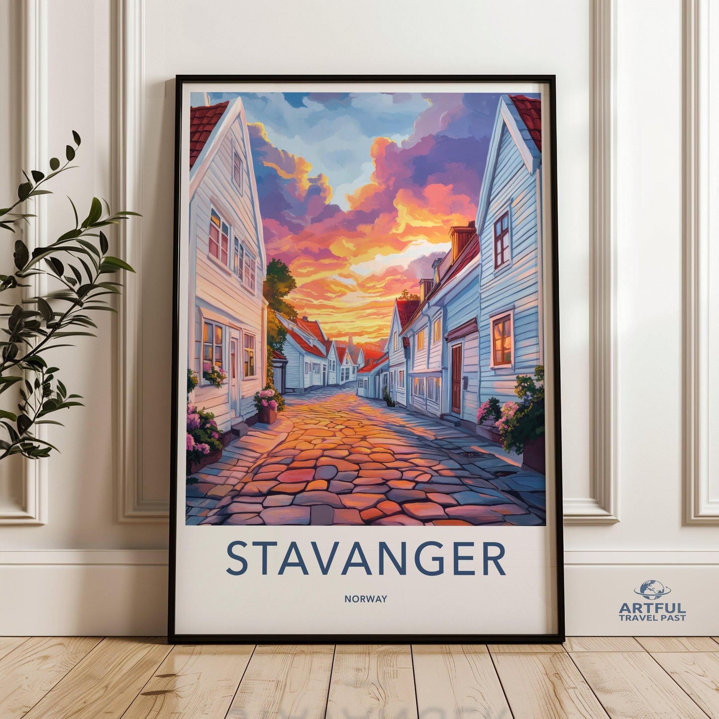 Stavanger Poster | Norway Wall Art | Scandinavia Decor