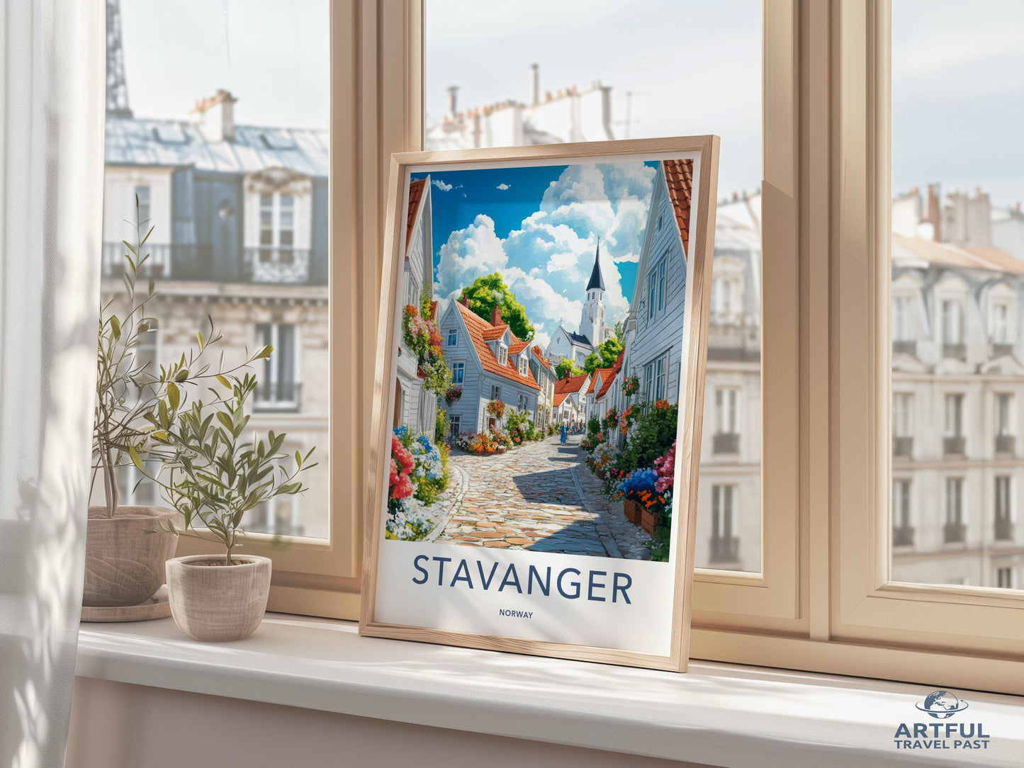 Stavanger Poster | Norway Wall Art | Scandinavia Decor